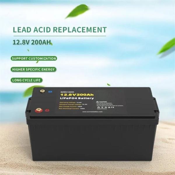 Solar LFP Rechargeable Deep Cycle Battery 12V 200Ah Cell Energy Battery Pack