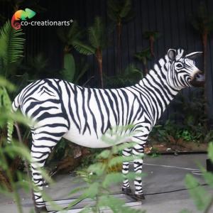 China Simulated Moveable Zebra Realistic Animatronic Animals For Zoo Exhibition Amusement Park on sale