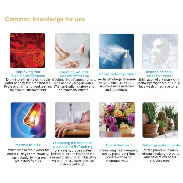 6000 Ppb Molecular Hydrogen Water Bottle Hydrogen Drink Bottle 7w