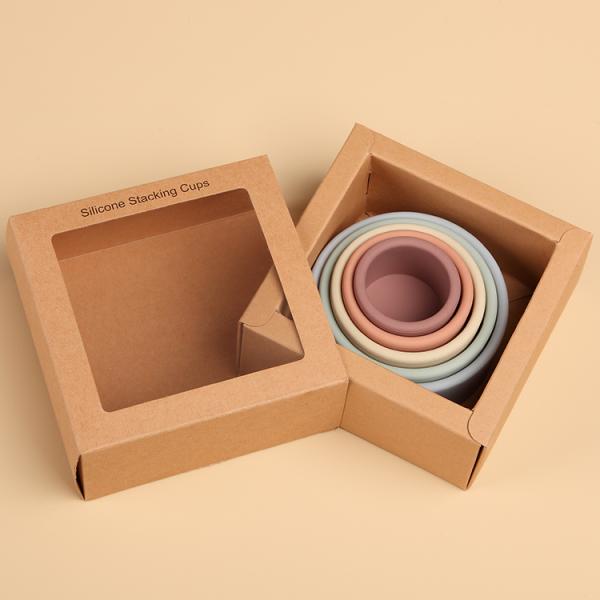 Brain Development Baby Silicone Products Silicone Stacking Cups SGS