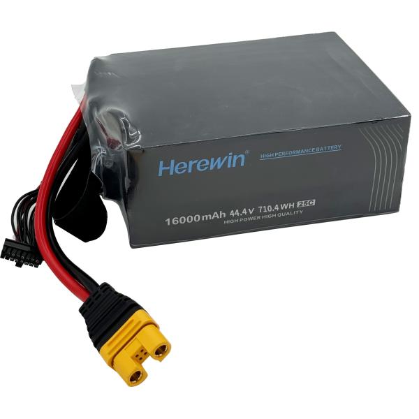 Herewin 12S1P 16000mAh 44.4V 25C Pouch Pack Battery for UAV