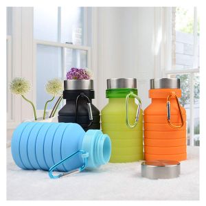 FDA Standard 550ML Silicone Expandable Water Bottle