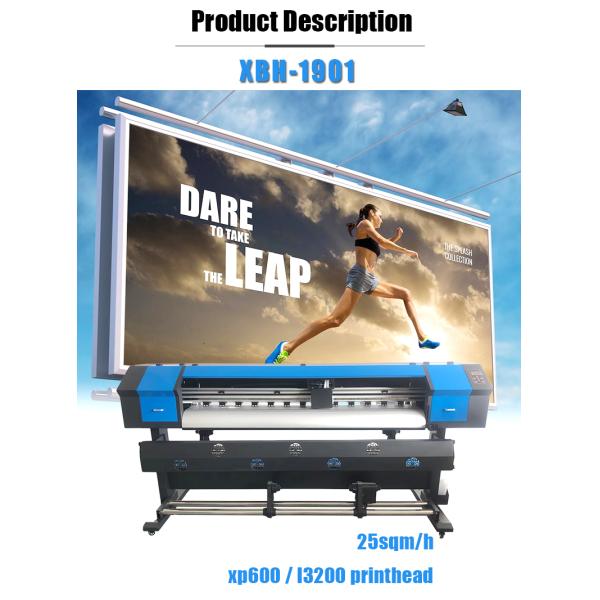 XP600 Eco Solvent Printer 1.8M Canvas Print Plotter Printer for Indoor Billboard Poster Flex Banner Printing Machine