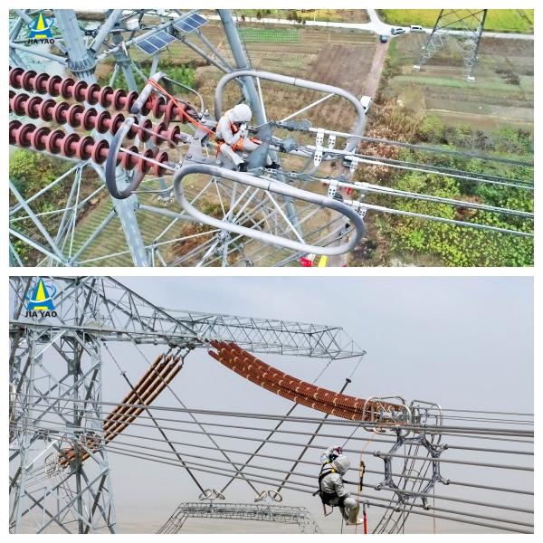 Substation Structure High Voltage Power Tower Galvanized Electricity Pylon Line Pole Transmission Lattice Steel Angle Tower For Sale