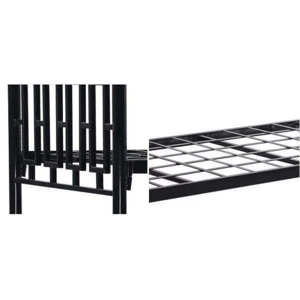 Queen Size Blue Metal Bunk Bed Frame Adult For School