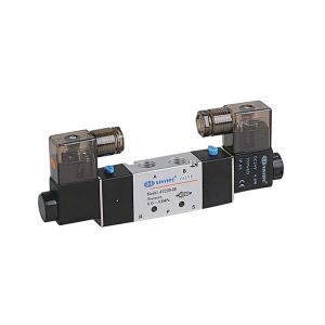 4V Series 5 / 2 Way Double Coil Solenoid Valve Normally Closed Airtac Type