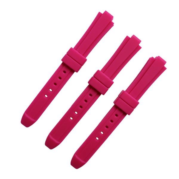 SHX Silicone Rubber Watch Strap Bands 15x8mm Narrow Watch Strap