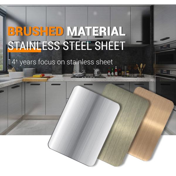 Silver Brushed Ss Decorative Sheets OEM 201 304 316 SGS Certificate