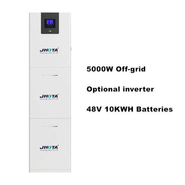 Stacked Home Energy Storage System 10KWH Off Grid Inverter Battery 48V