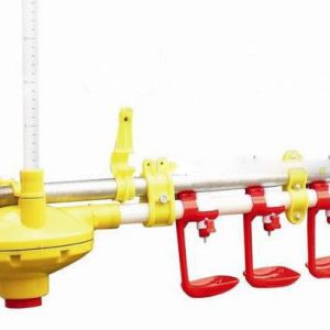 Plasson Broiler Waterer Poultry Drinking Line White Red Yellow