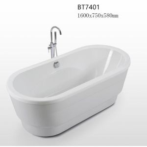 China Sanitary Ware Freestanding Acrylic Jacuzzi Best Selling Bathtub (BT7401) on sale
