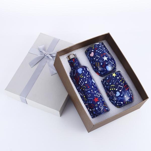 Leakproof 750ml Stainless Steel Wine Bottle Set With Gift Box