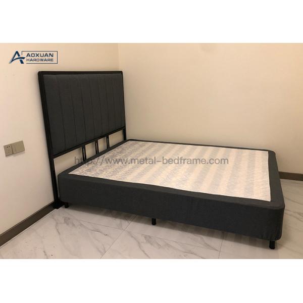 Modern Queen Size Platform Metal Box Bed Frame