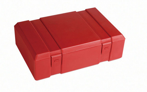 DME Cold Runner Plastic Mold Makers End Cap Red Color Square Box Shape