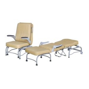 Quality Mobile Folding Convertible Attendant 38Kg 106cm Medical Recliner Chair for sale