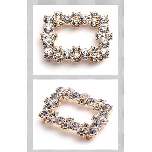 New Style Classic Fancy Shoe Clips 47mm*60mm Colorful For Bags / Clothes