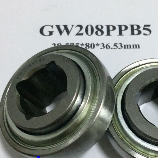 GW208PPB5 Square Hole Agricultural Bearing W208PPB5 Automotive Bearing
