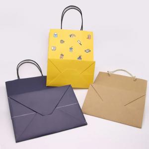 Quality Kraft Paper Packaging Bag Gift Crafts Shopping Biodegradable Bag With Twisted Handle for sale