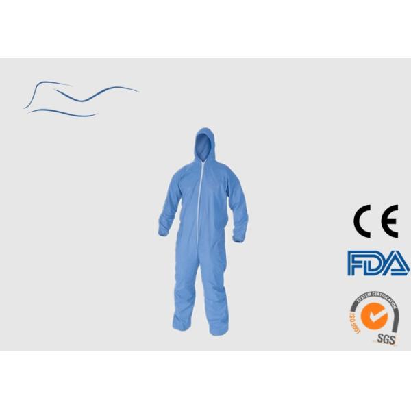 Elastic Wrist Style Waterproof Disposable Coveralls CE120 Certification