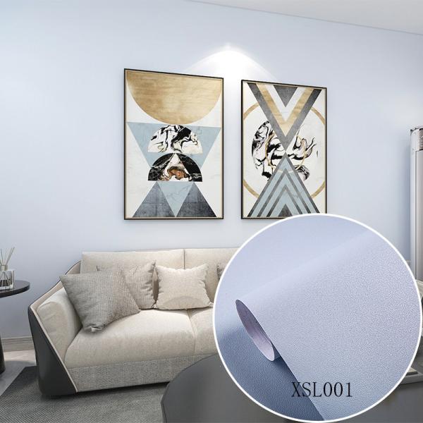 60cm/122cm Width Plain Color Cement Embossed Self Adhesive PVC Wallpaper for Interior Decoration Renovation Waterproof