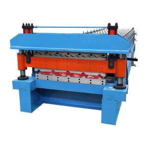 Quality Metal Corrugated And Trapezoidal Roof Wall Panel Double Layer Roll Forming Machine for sale