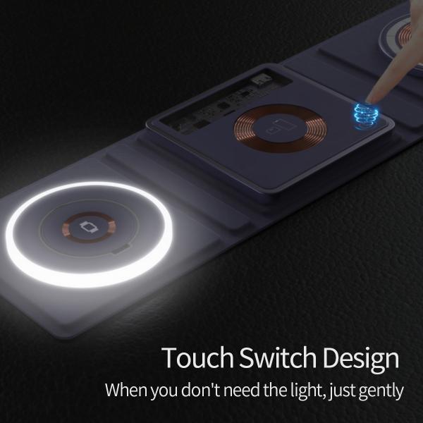 5 In 1 Wireless Fast Charging Phone Charger Stand Desk Mat