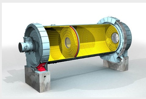 Dry Process Φ3.4 Q235A 11m Ball Industrial Grinding Mill