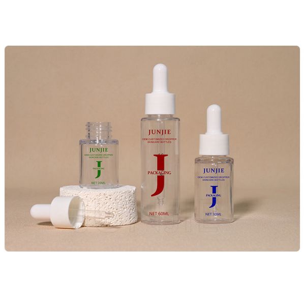 Hot Sale 20/30/60ml PET Empty Plastic Dropper Bottle for Skin Care Serum Aerosol Packaging for Moisturizing Essential Oil