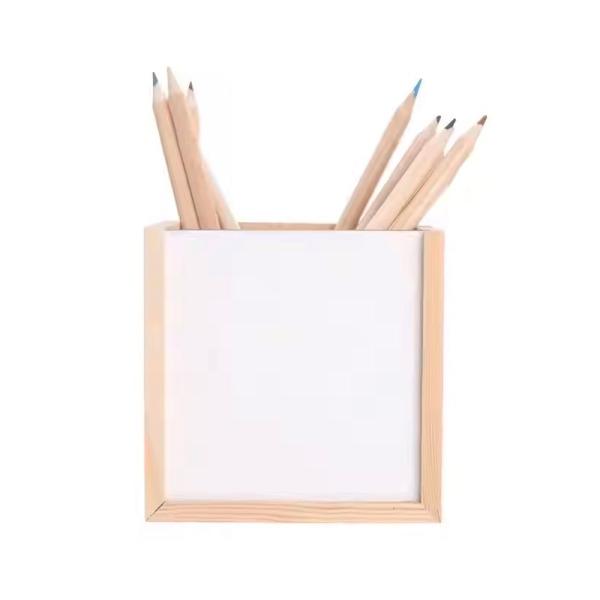Diy Sublimation Pencil Wood Box Gift For Students Photo Pencil Box for heat transfer