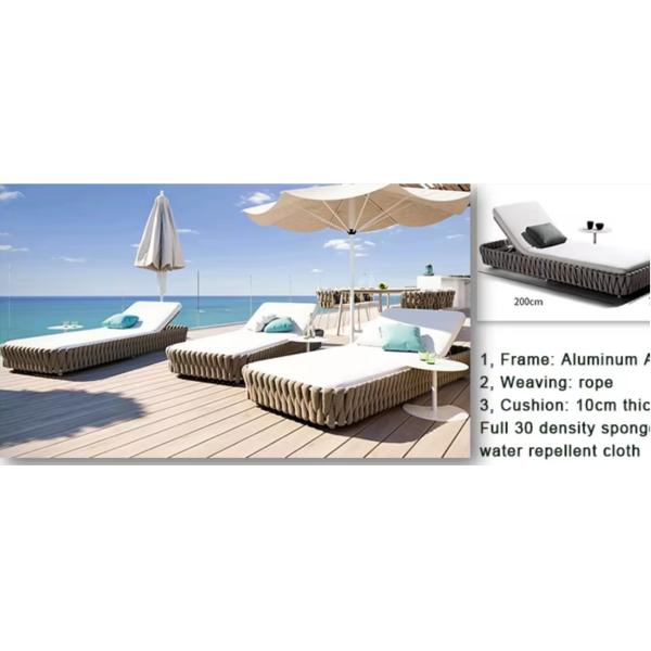 Outdoor Adjustable Aluminum Swimming Pool Lounger Folding Cabana Recliner Chair Poolside Backyard