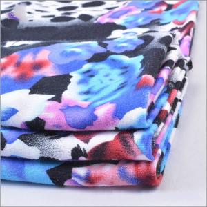 Quality Rusha Textile Knit Printed Ring Spun 30s Rayon Spandex Viscose Fabrics Elastant for sale