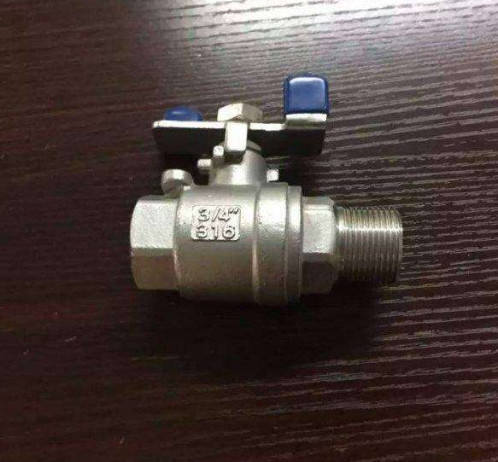 2PC butterfly handle ball valve,stainless steel 2PC ball valve,304/CF8M,201,F/M end