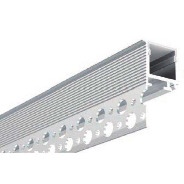 23*20mm Aluminium Gypsum Plaster Trimless Recessed LED Linear Profile