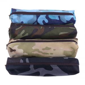 China Factory Customized  Camouflage Pencil Case Canvas Pencil Bag School Supplies Stationery Box Drawing package Cosmetic Pouch on sale