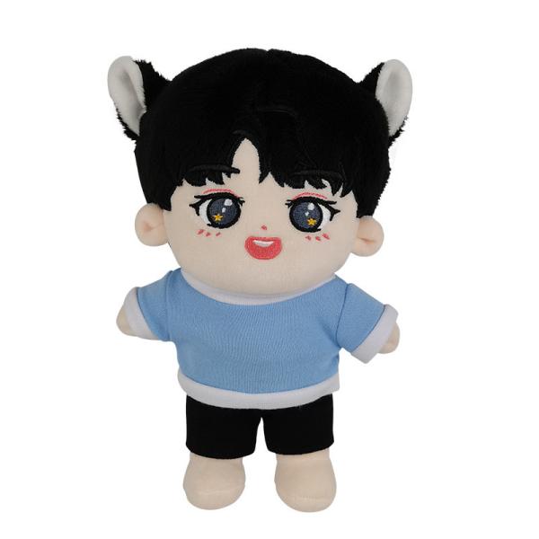 Short Plush Cute Cartoon Doll With Polypropylene Cotton Filling