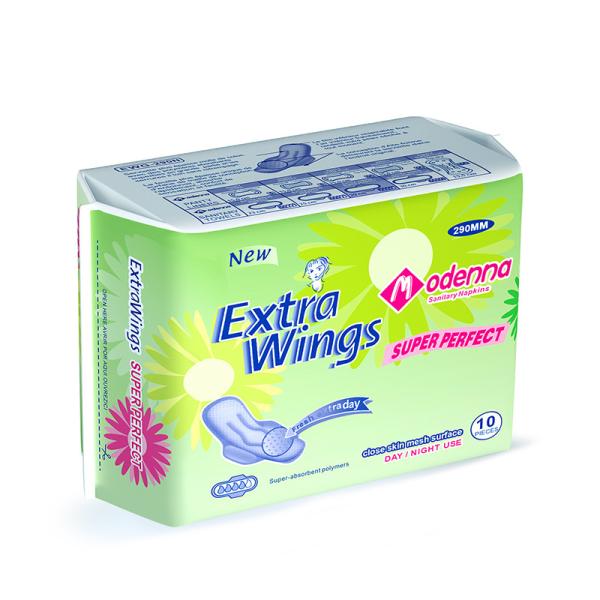 Feminine Natural Sanitary Napkins Pad Disposable Ultra Thick Extra Wings
