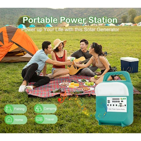 9W Solar Power Lighting Kit LED Bulbs Wall Portable Station Phone Charger SRE-689