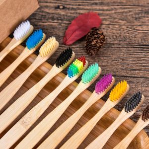 Quality Eco Friendly Bamboo Handle Toothbrush BPA Free Biodegradable for sale