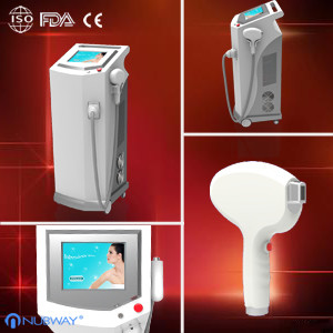 Quality 808nm Wavelength Permanent Diode Laser Hair Removal Machine 1800W for sale