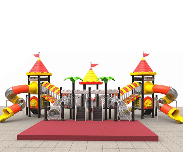 Residential Kids Plastic Playground Equipment Antistatic Antiskid Crackproof