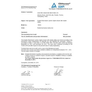 DEAR INTL HARDWARE INDUSTRIES LTD Certifications