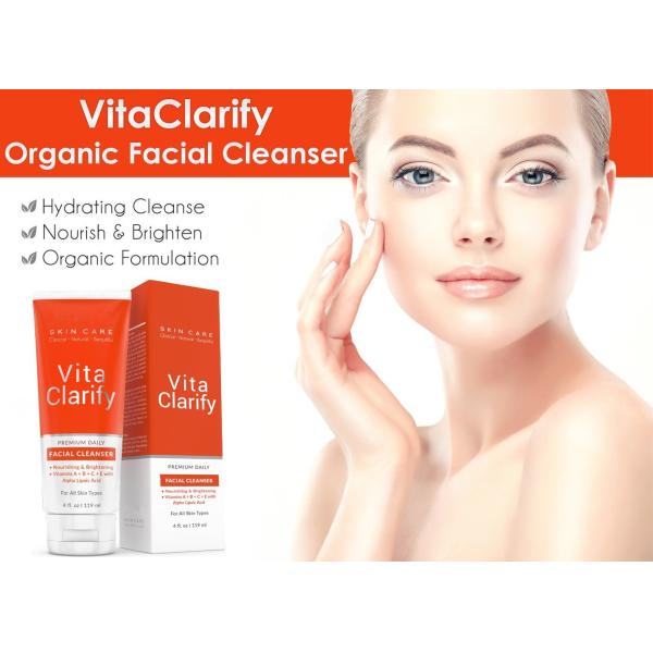 Multi Vitamin Skin Care Facial Cleanser , Moisturizing Face Wash For Wrinkle / Skin Blemish