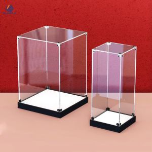 Fire Proof Rectangular Acrylic Toy Display Case Waterproof Customized Design