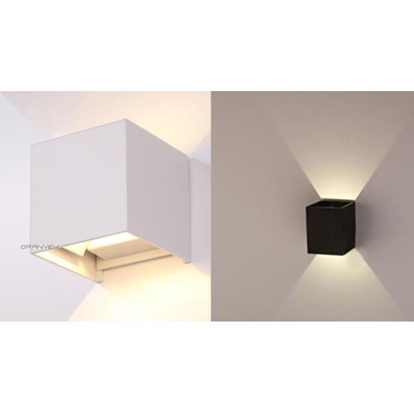 7W Angle Adjustable LED Outdoor Wall Lights Square Cube IP65 For Wall Art