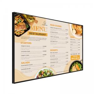 China Indoor LCD Advertising Display Digital Signage Player For Restaurant Digital Menu Boards on sale