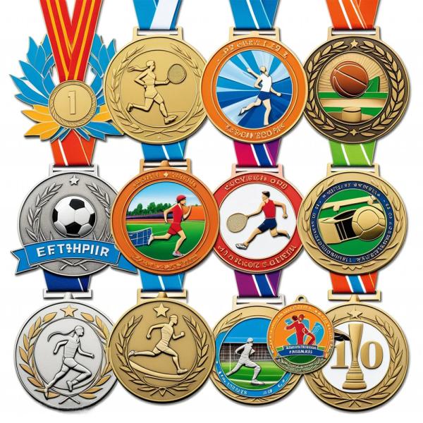 Custom Logo Sport Running Finisher Football Zinc Alloy Metal Personalized Medal