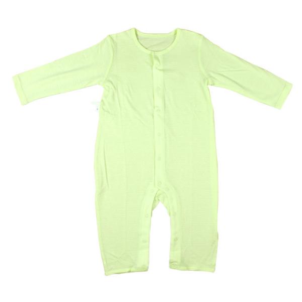 Green Color Kids Bamboo T Shirt And Pants Bamboo Baby Wear Rompers Unisex
