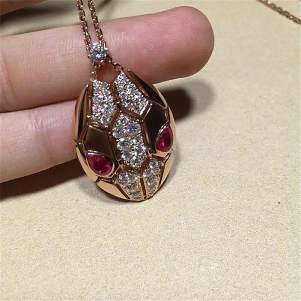 Bi Serpenti series Snakeheads Necklace 18k gold white gold yellow gold rose gold diamond necklace