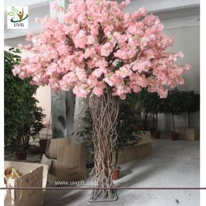 Quality UVG CHR057 artificial peach blossom tree for window show witn Pink color indoor decorative for sale
