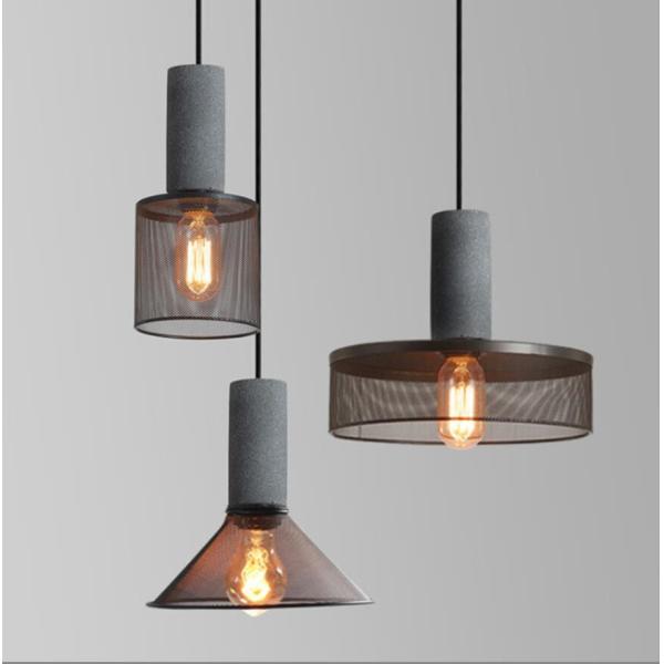 Industrial Pendant Lights Interior Iron Lampshade Bar Table living room Cement Pendant Lights(WH-VP-181)
